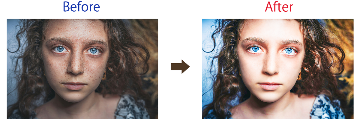 フォトレタッチ比較画像